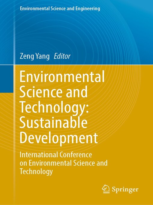 Title details for Environmental Science and Technology by Zeng Yang - Available